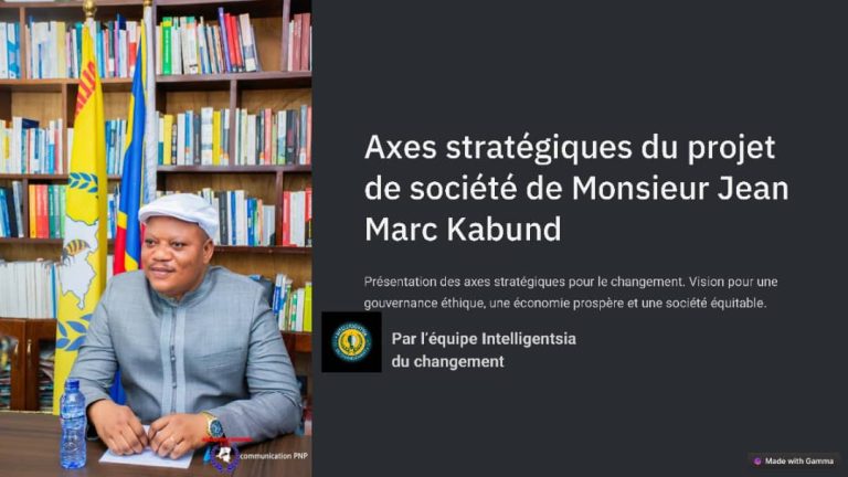 Refondation de l’État : Jean Marc Kabund présente sa vision pour une gouvernance renouvelée